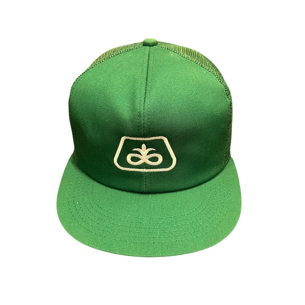 Vintage Pioneer Seed K-Products Green Trucker Hat Mesh Snapback Made in USA
